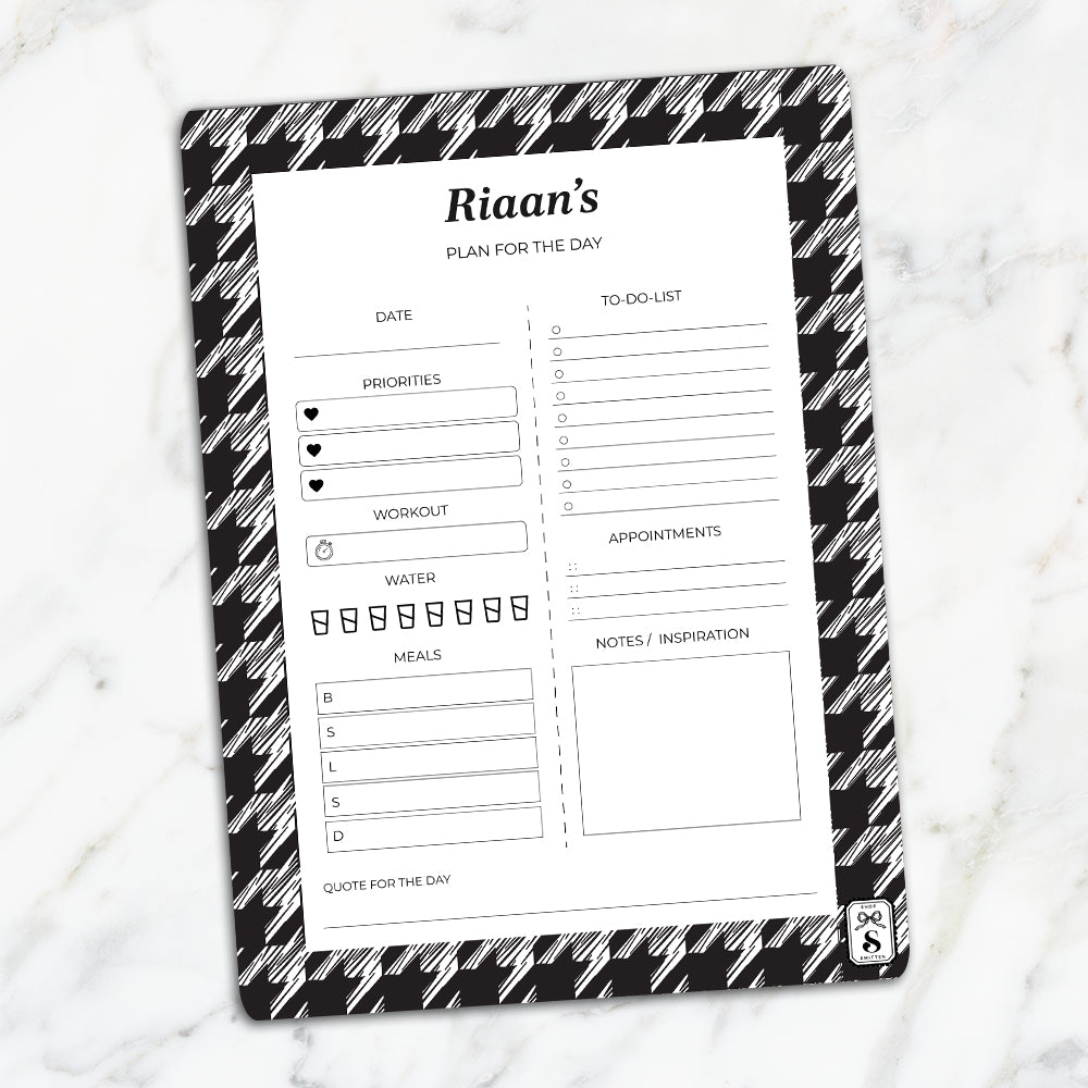 Houndstooth Daily Planner