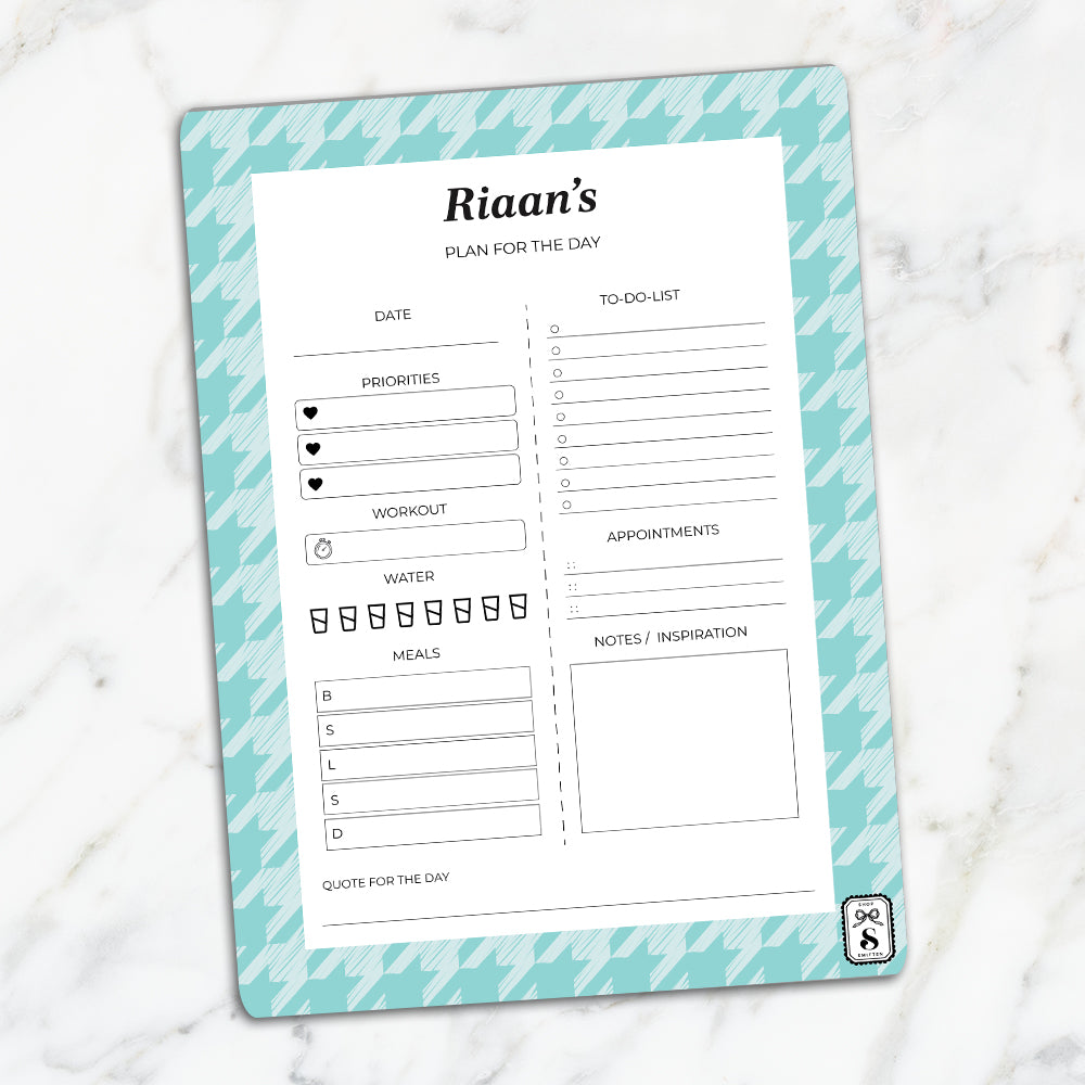 Houndstooth Daily Planner