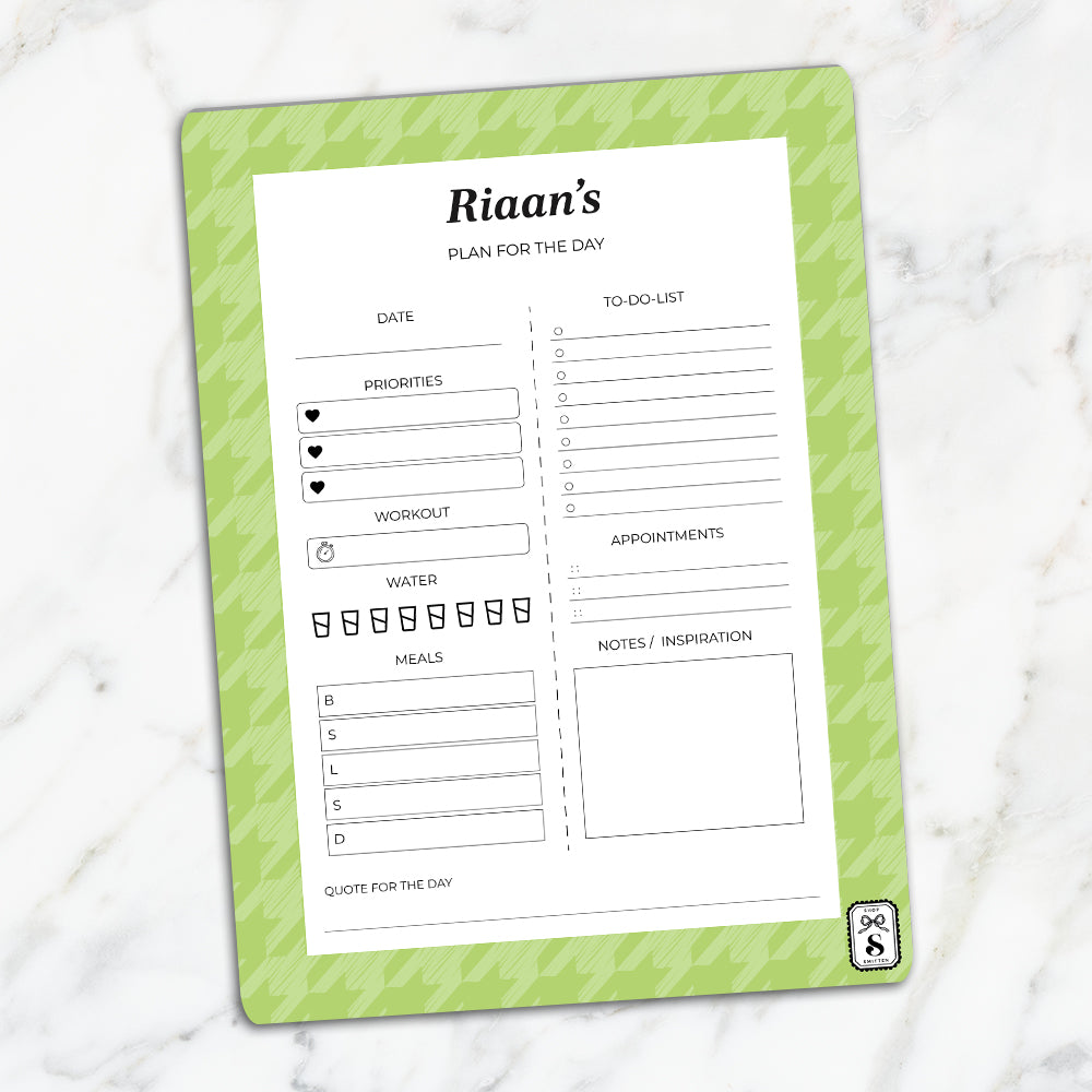 Houndstooth Daily Planner