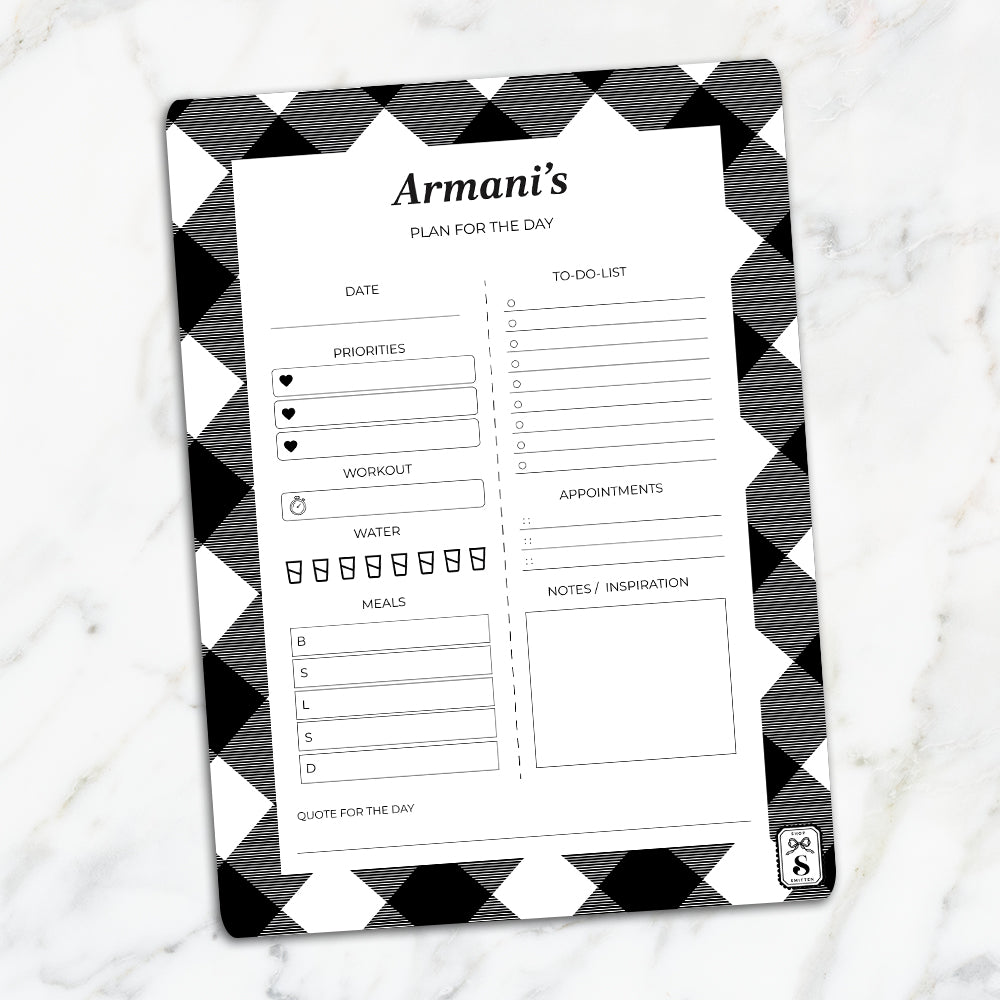 Gingham Daily Planner