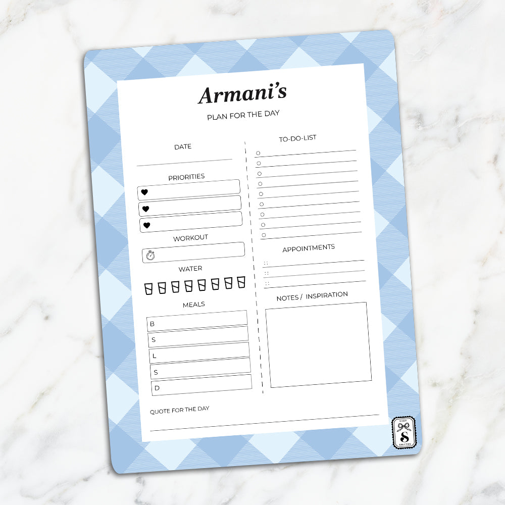 Gingham Daily Planner