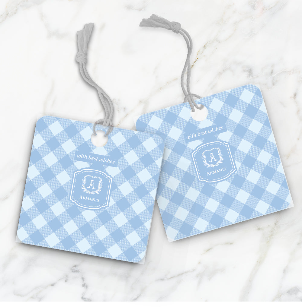 Gingham Gift Tag