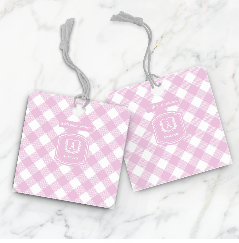 Gingham Gift Tag