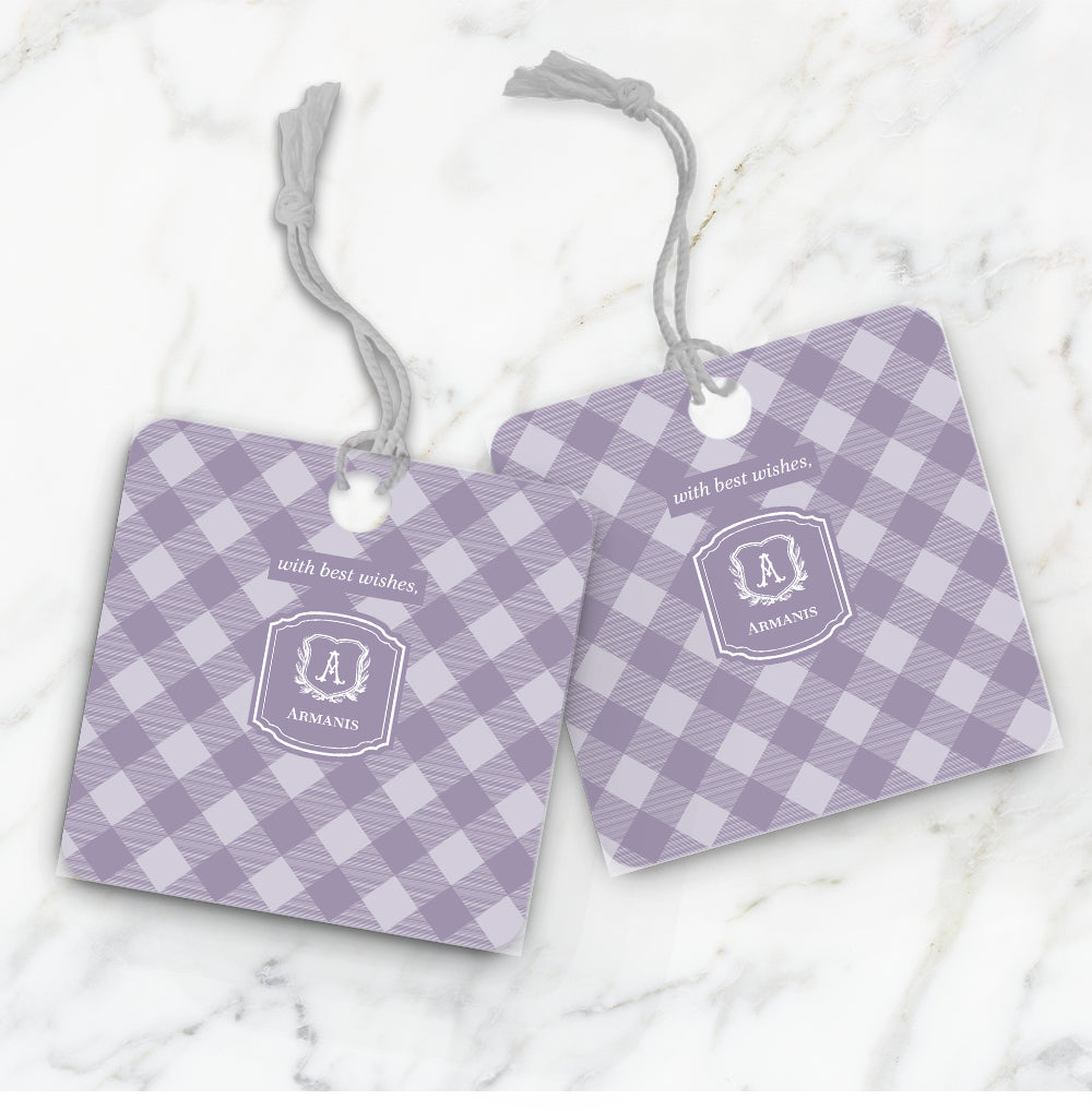 Gingham Gift Tag