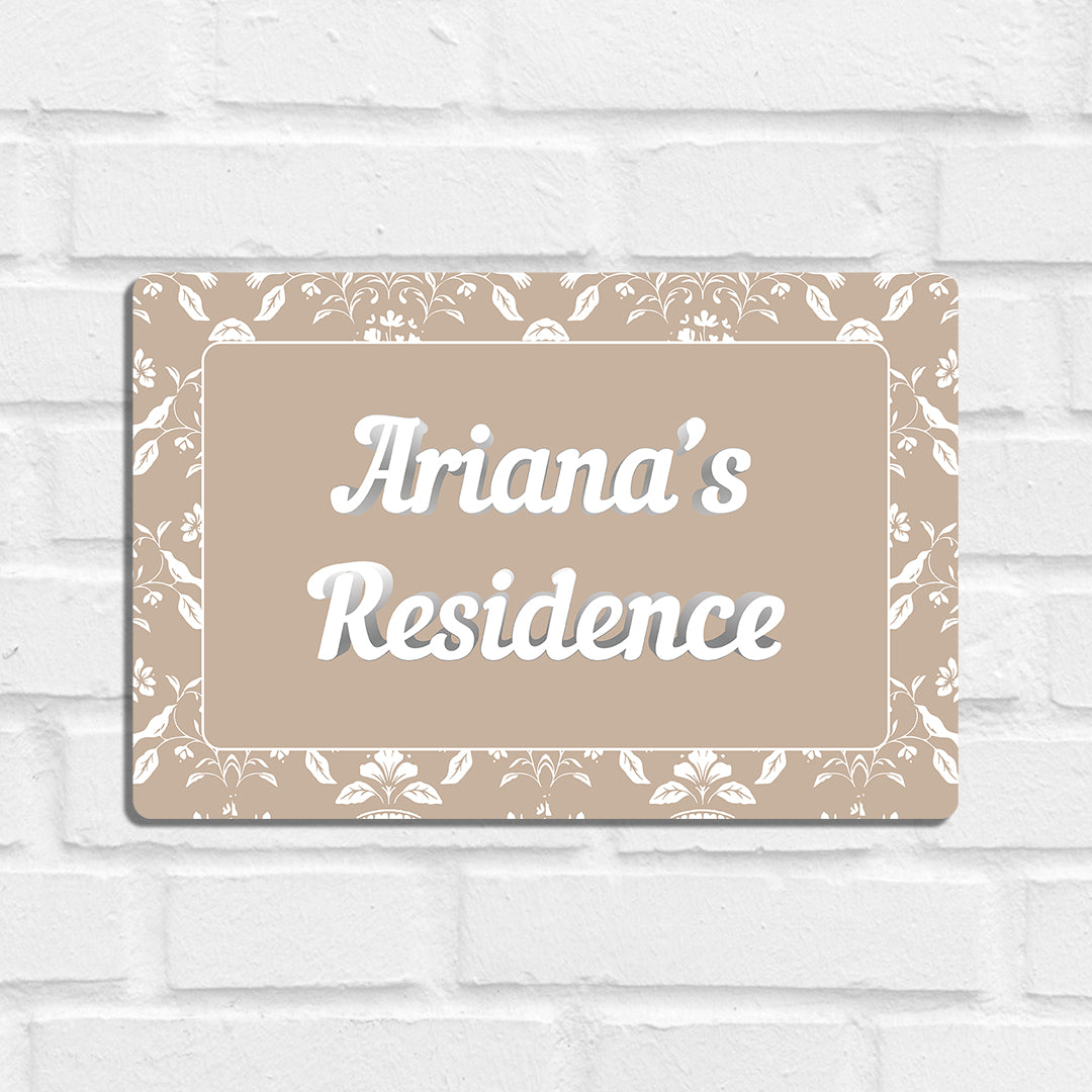 Eclat Name Plate - Standard
