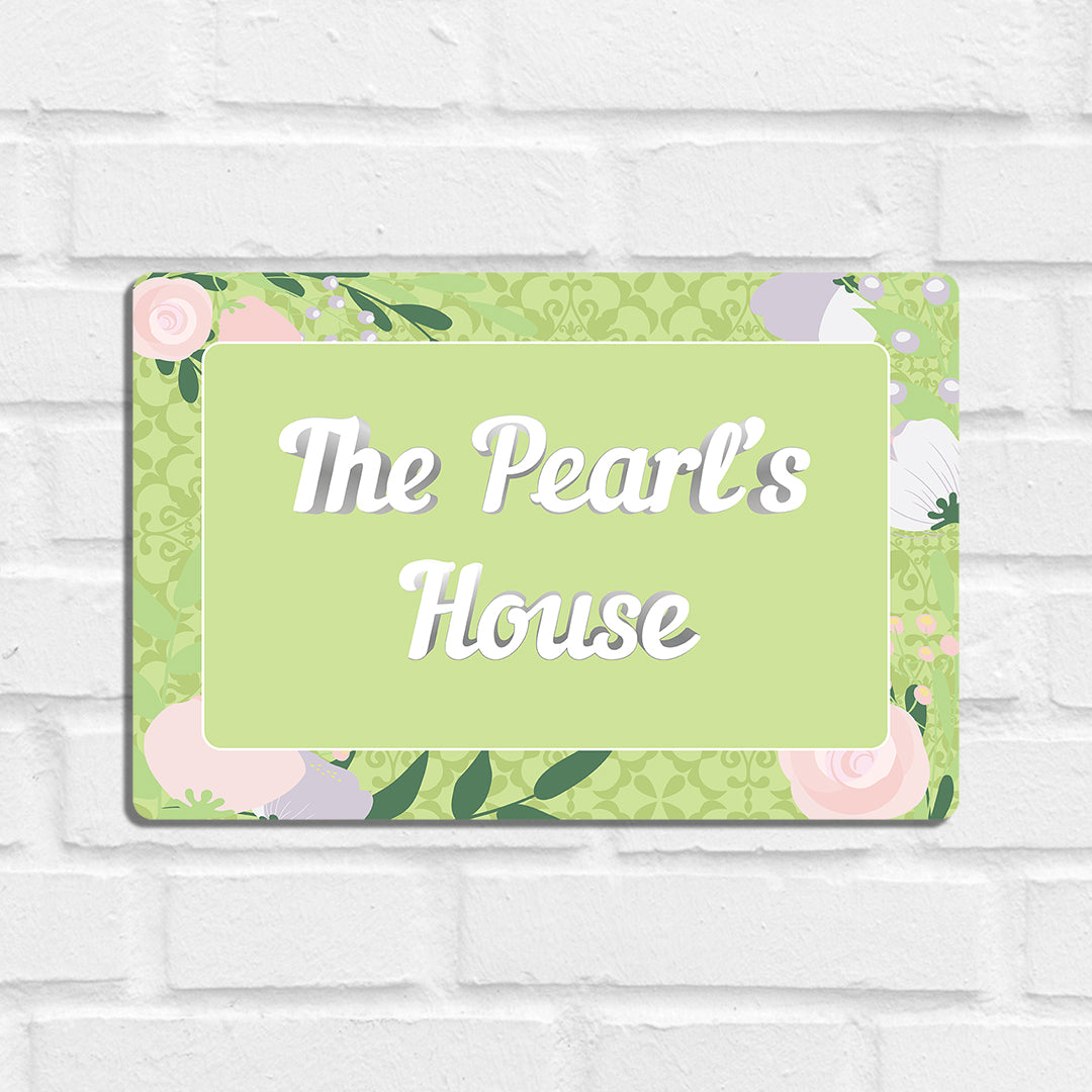 Royal Bloom Name Plate - Standard