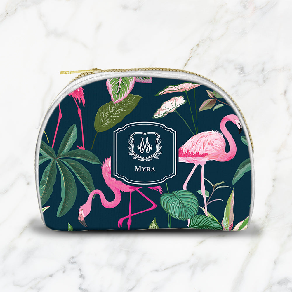 Flamingo Foliage Pouch