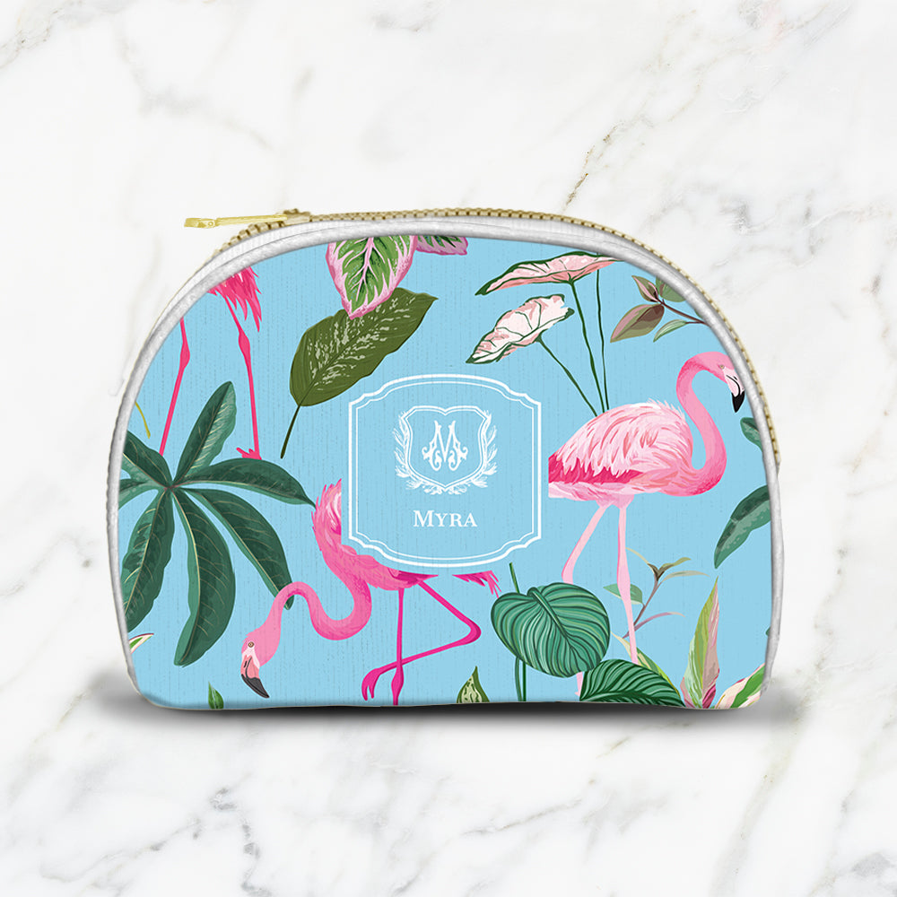Flamingo Foliage Pouch