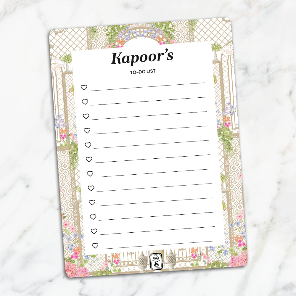 Secret Garden To-Do List