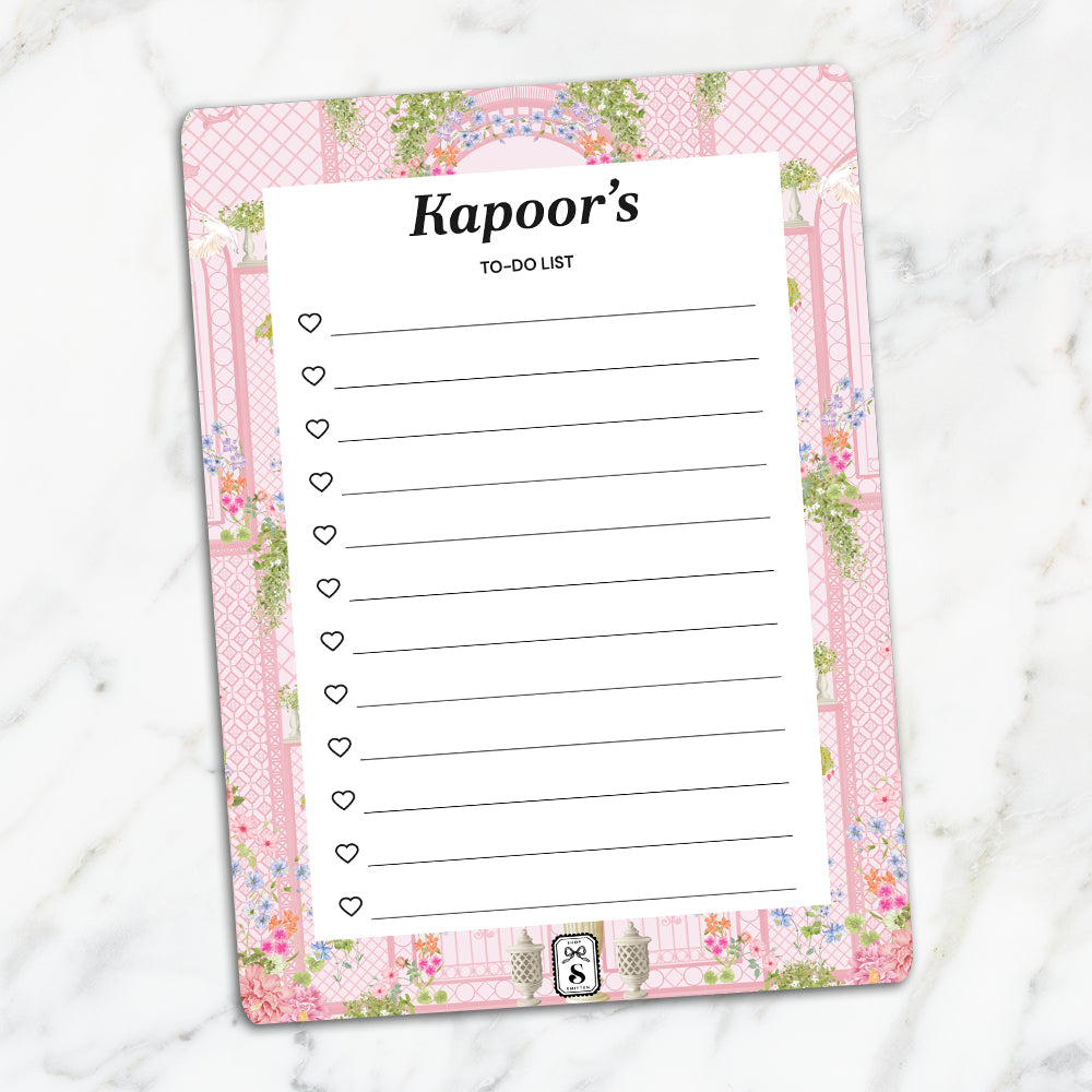 Secret Garden To-Do List