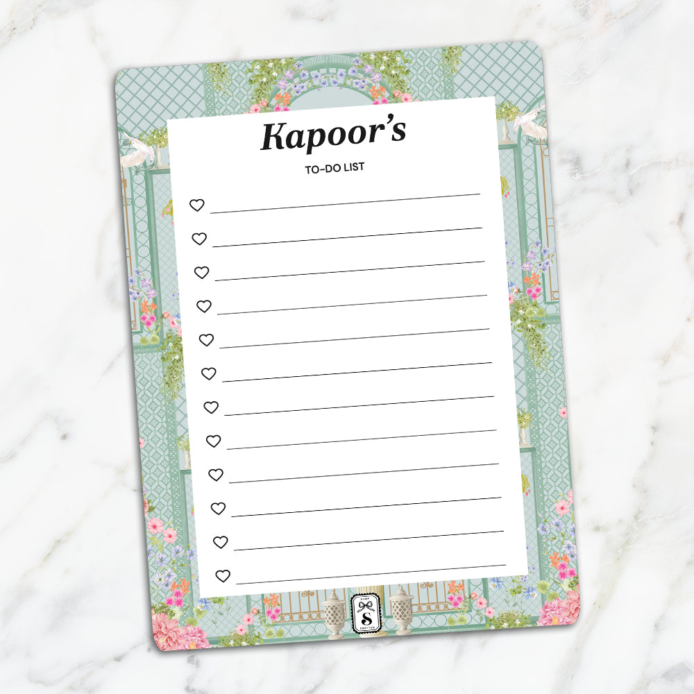 Secret Garden To-Do List