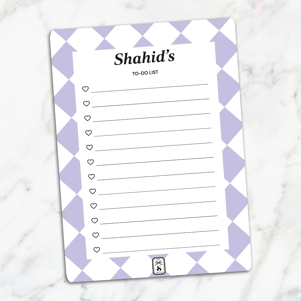 Checkered To-Do List