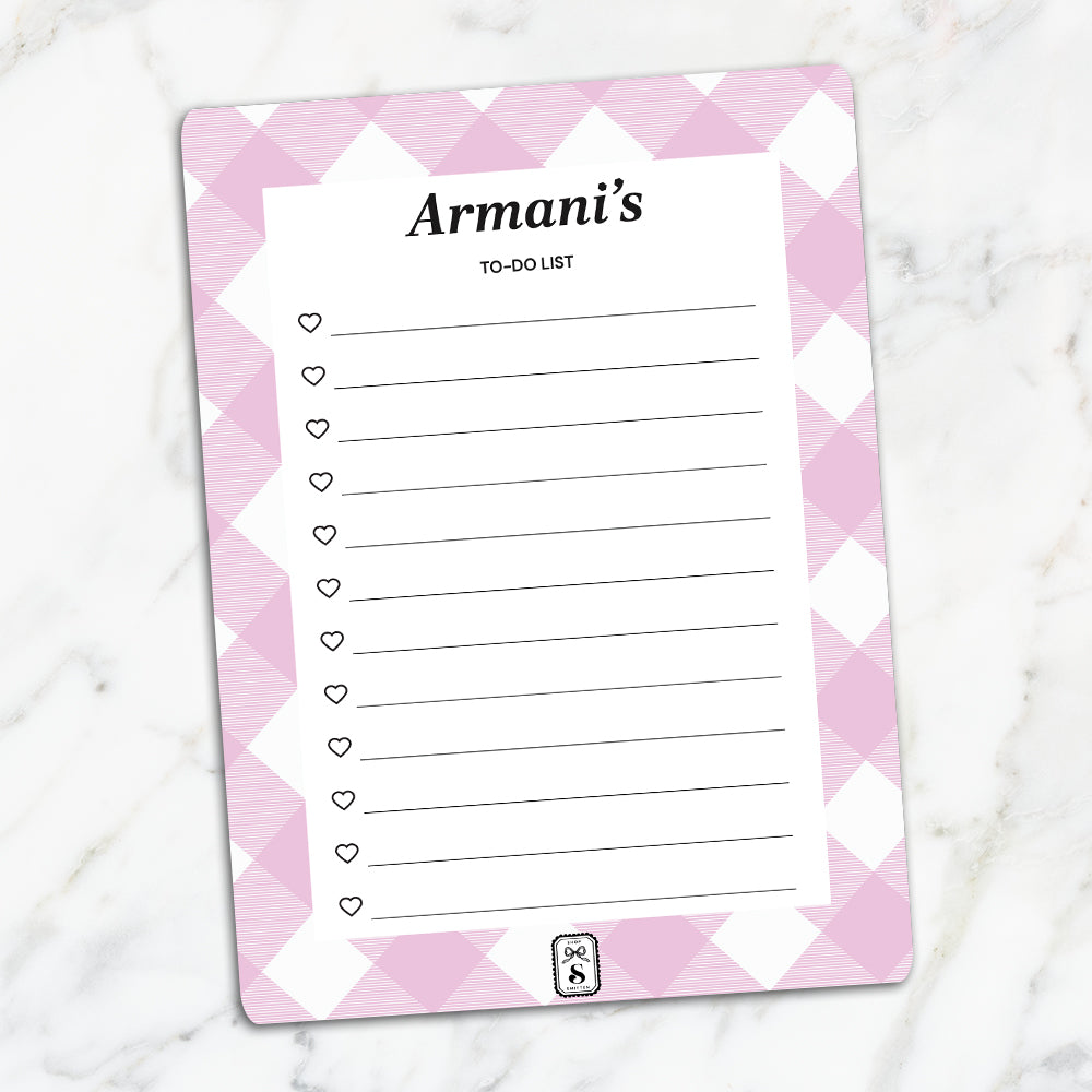 Gingham To-Do List
