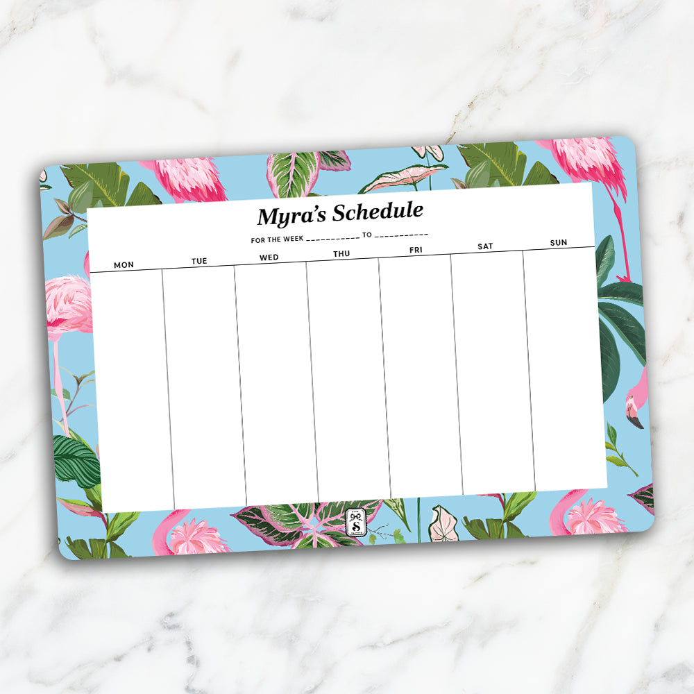 Flamingo Foliage Weekly Planner