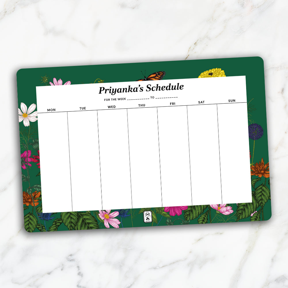 Floral Flutter Weekly Planner