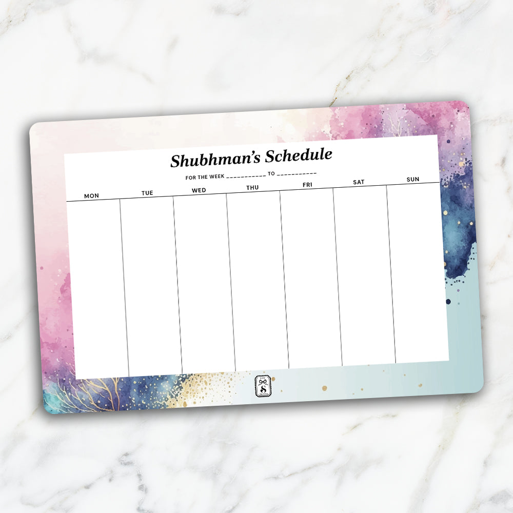 Gilded Strokes Weekly Planner