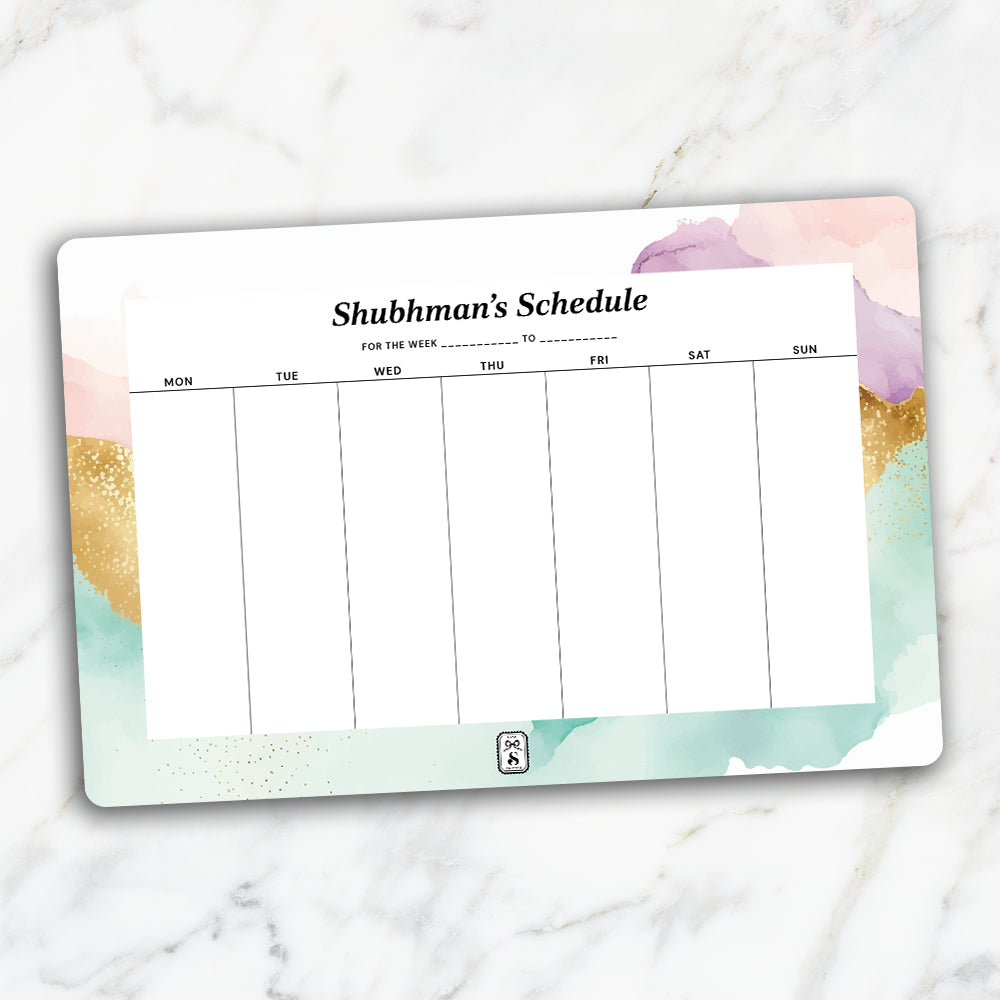 Gilded Strokes Weekly Planner