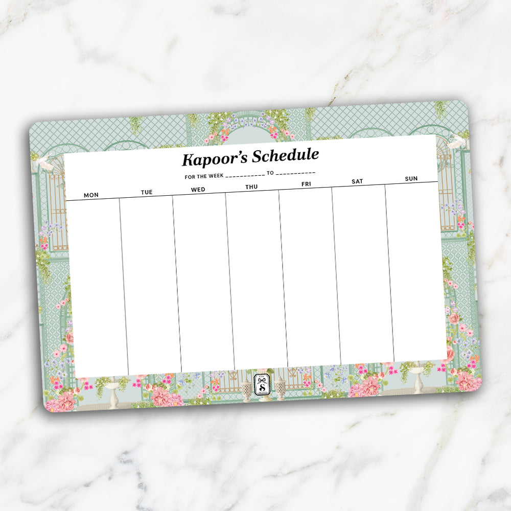Secret Garden Weekly Planner