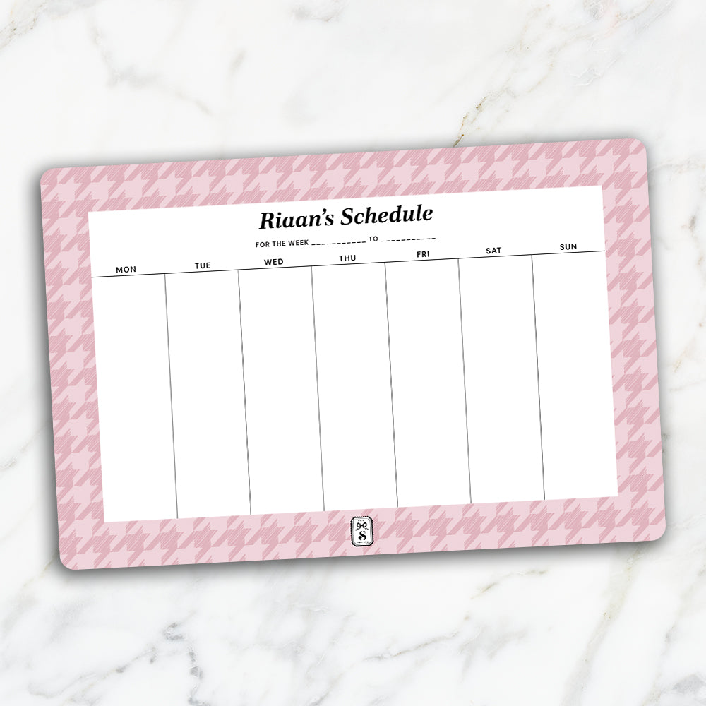 Houndstooth Weekly Planner