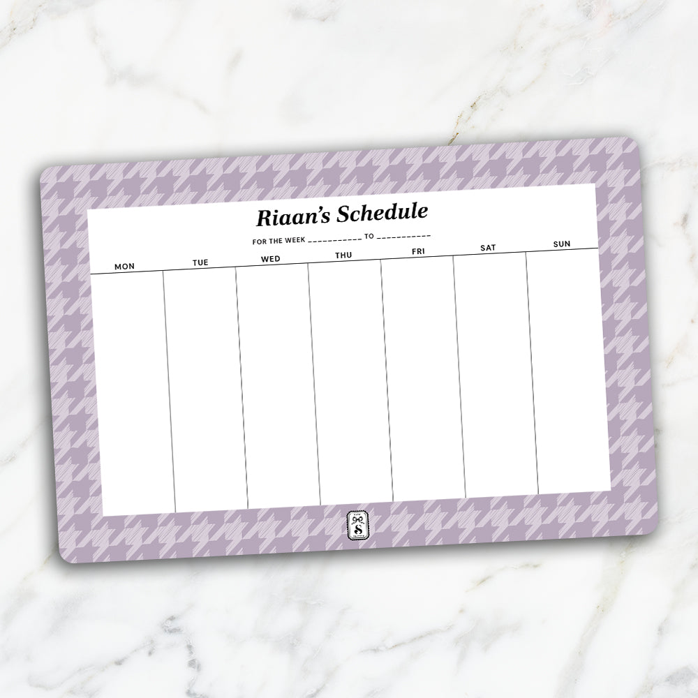 Houndstooth Weekly Planner