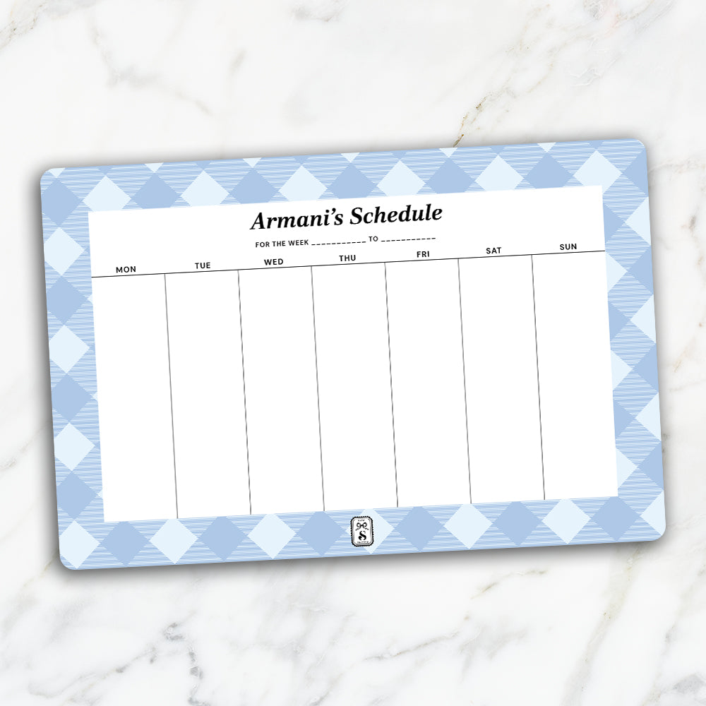Gingham Weekly Planner