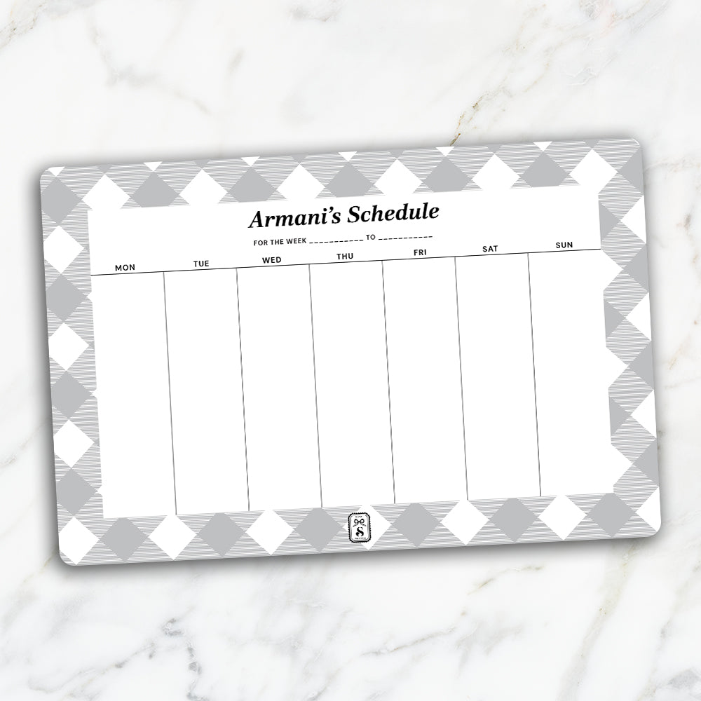 Gingham Weekly Planner