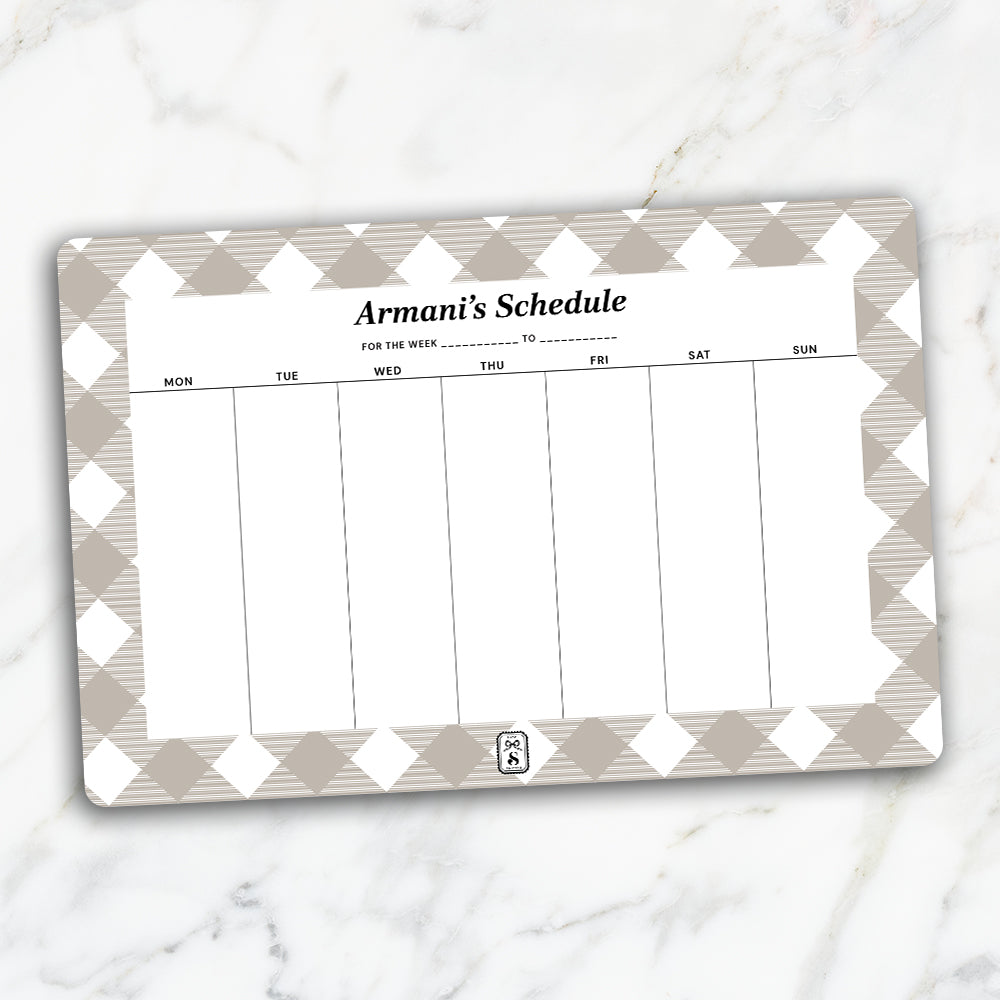 Gingham Weekly Planner