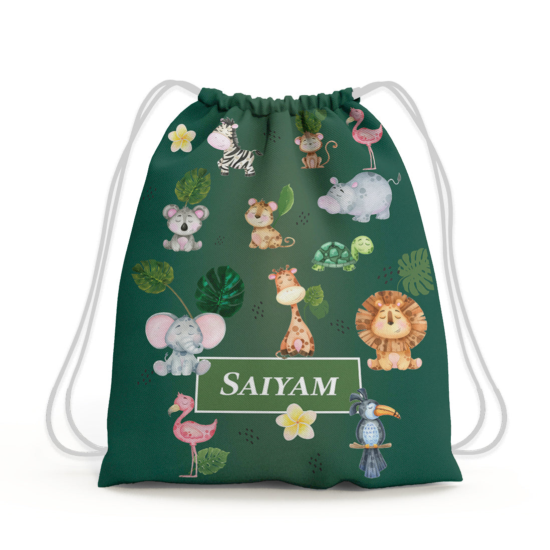 Jungle Friends Drawstring Bag (kids)