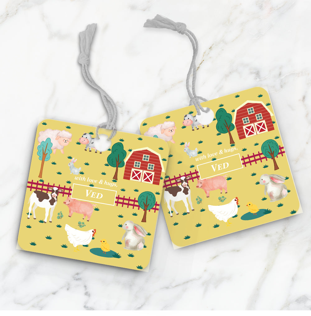 Farm Friends Gift Tag (kids)