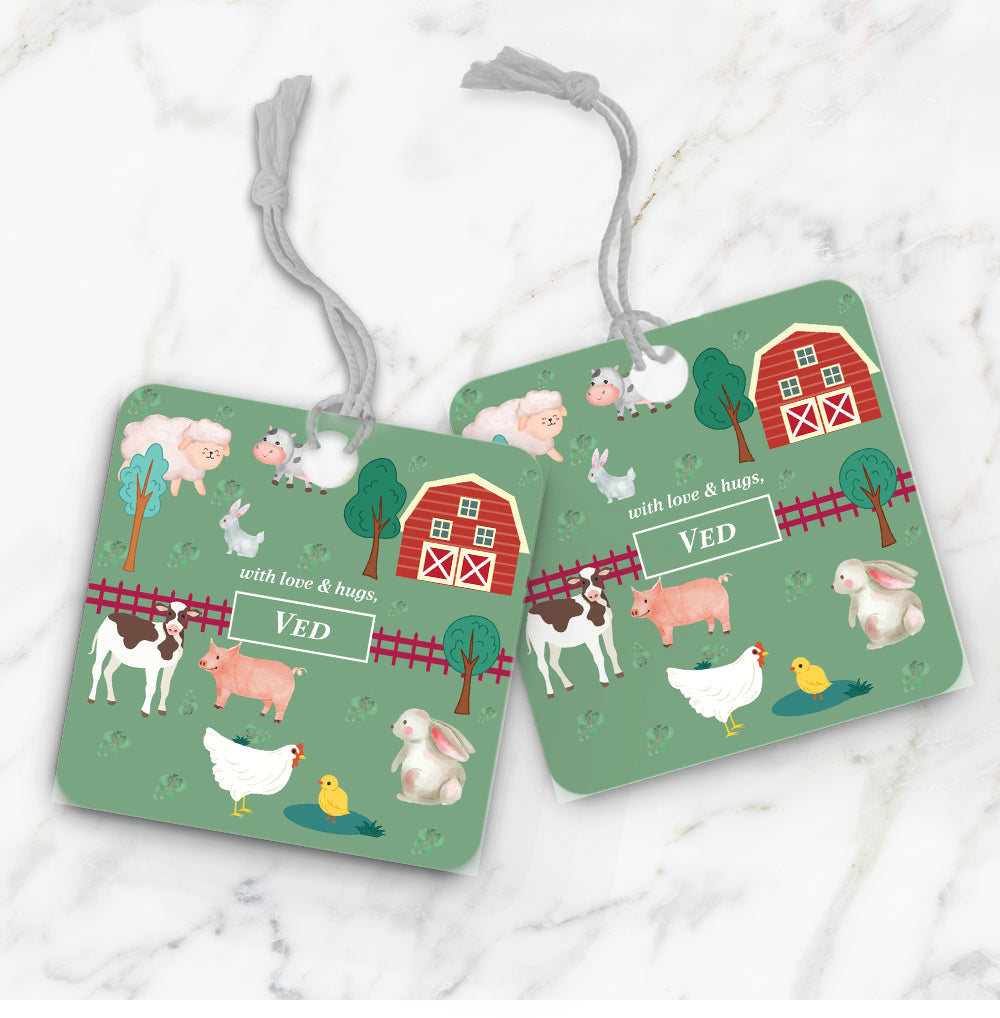 Farm Friends Gift Tag (kids)