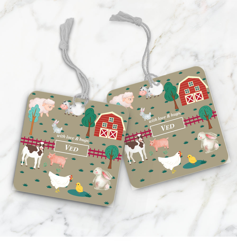 Farm Friends Gift Tag (kids)