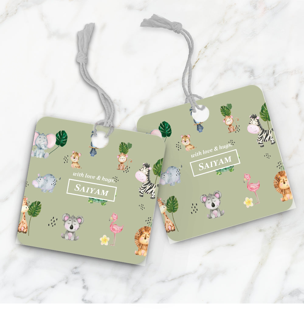 Jungle Friends Gift Tag (kids)