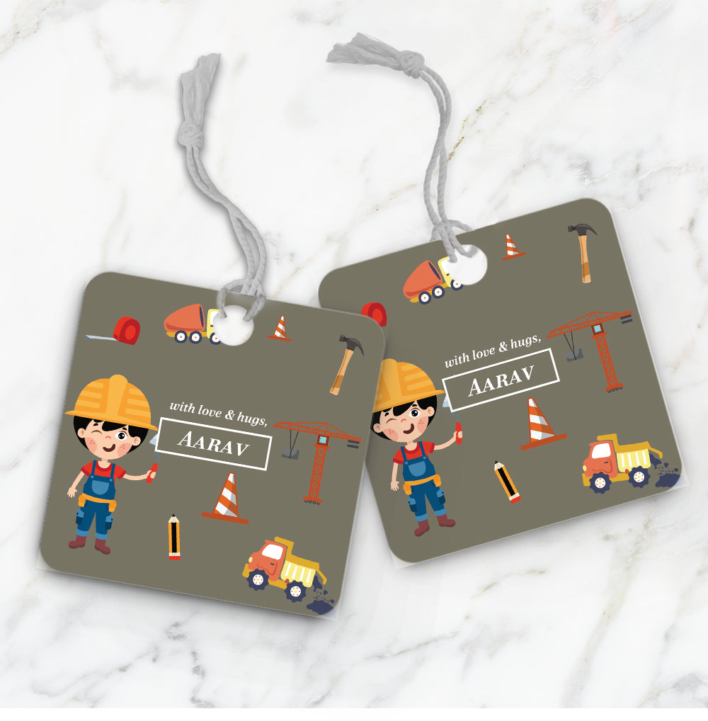 Little Builder Gift Tag (kids)
