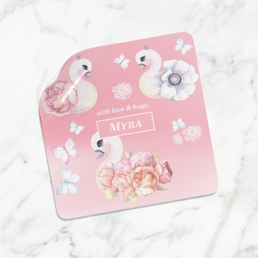 Swan Lake Garden Gift Sticker - set of 24