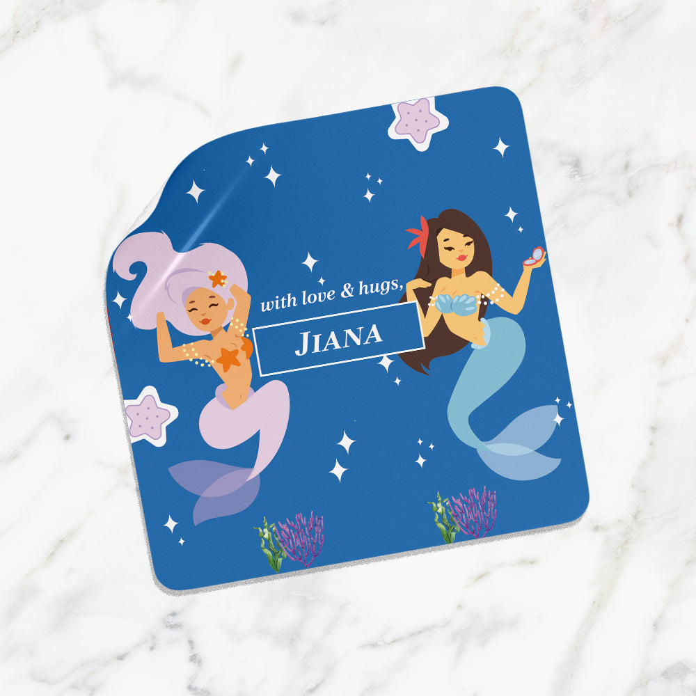 Sassy Mermaid Gift Sticker - set of 24