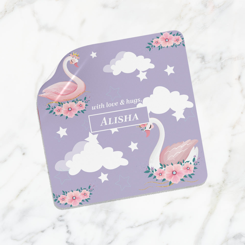 Swan Princess Gift Sticker - set of 24