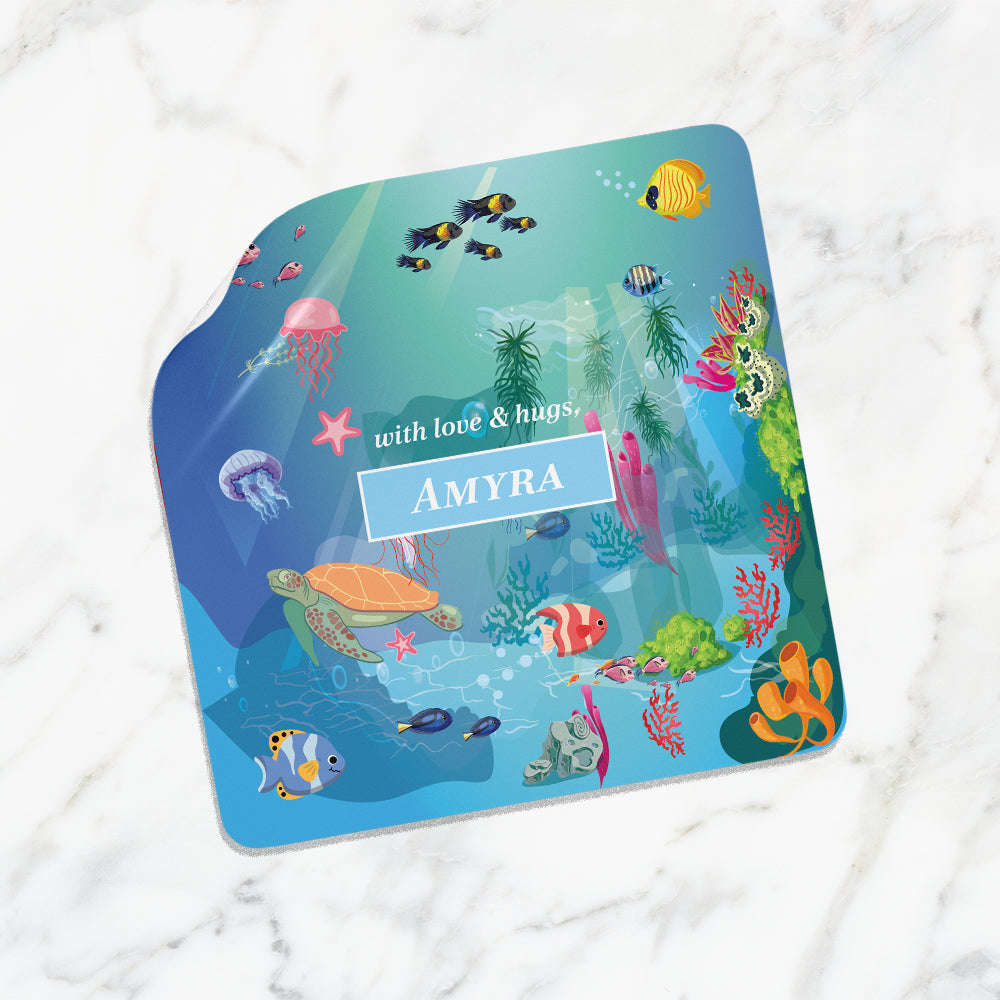 Ocean Bed Gift Sticker - set of 24