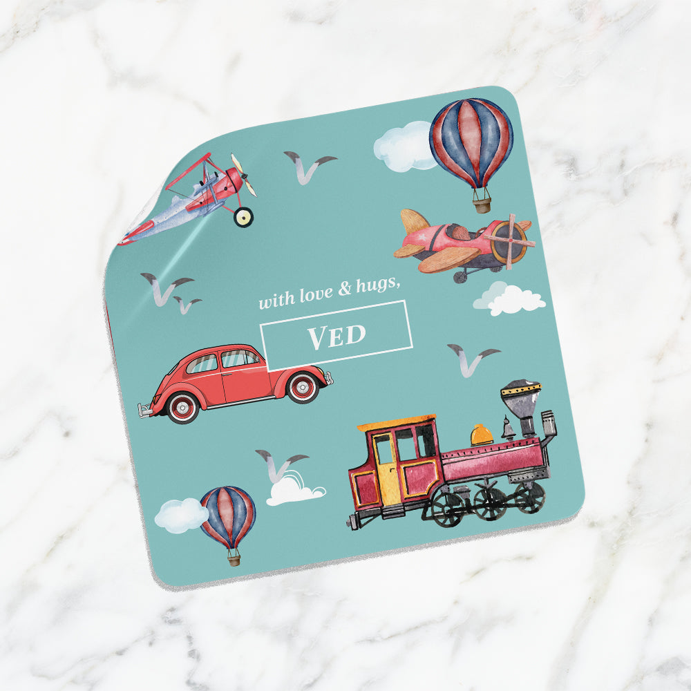 Transport Gift Sticker - set of 24