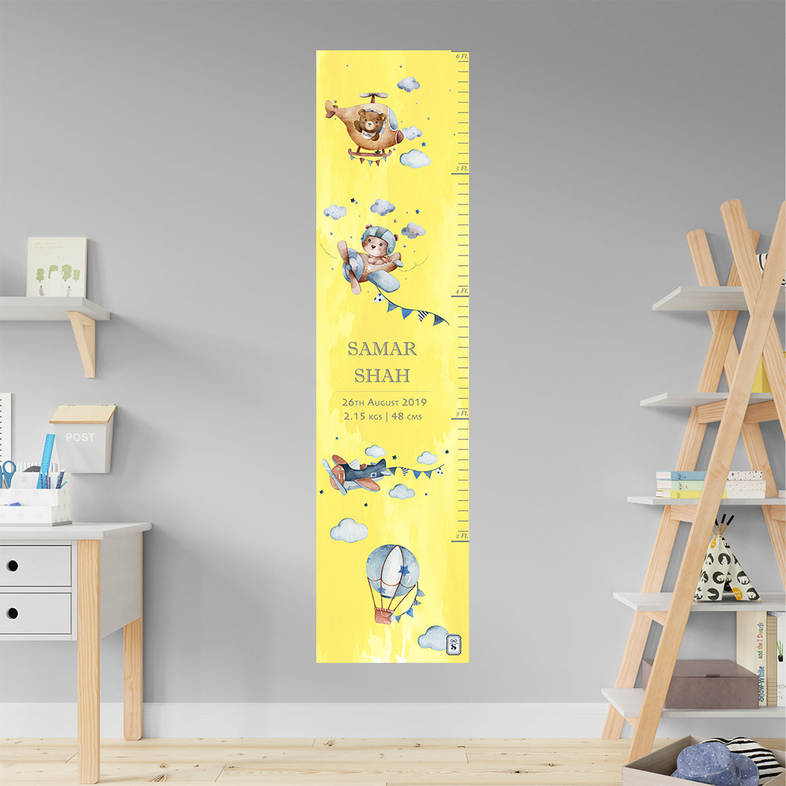 Teddy's Flight Height Chart (kids)