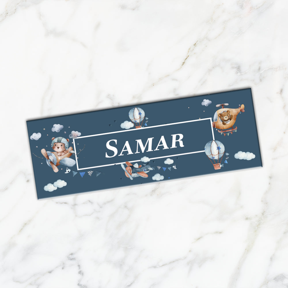 Teddy's Flight Iron on Labels - set of 30