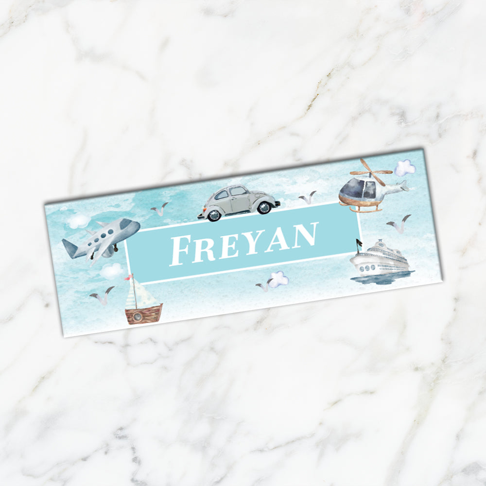 Transport Iron on Labels - set of 30