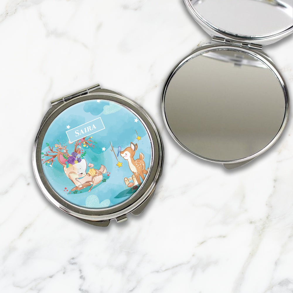 Lil Forest Friends Kids Compact Mirror