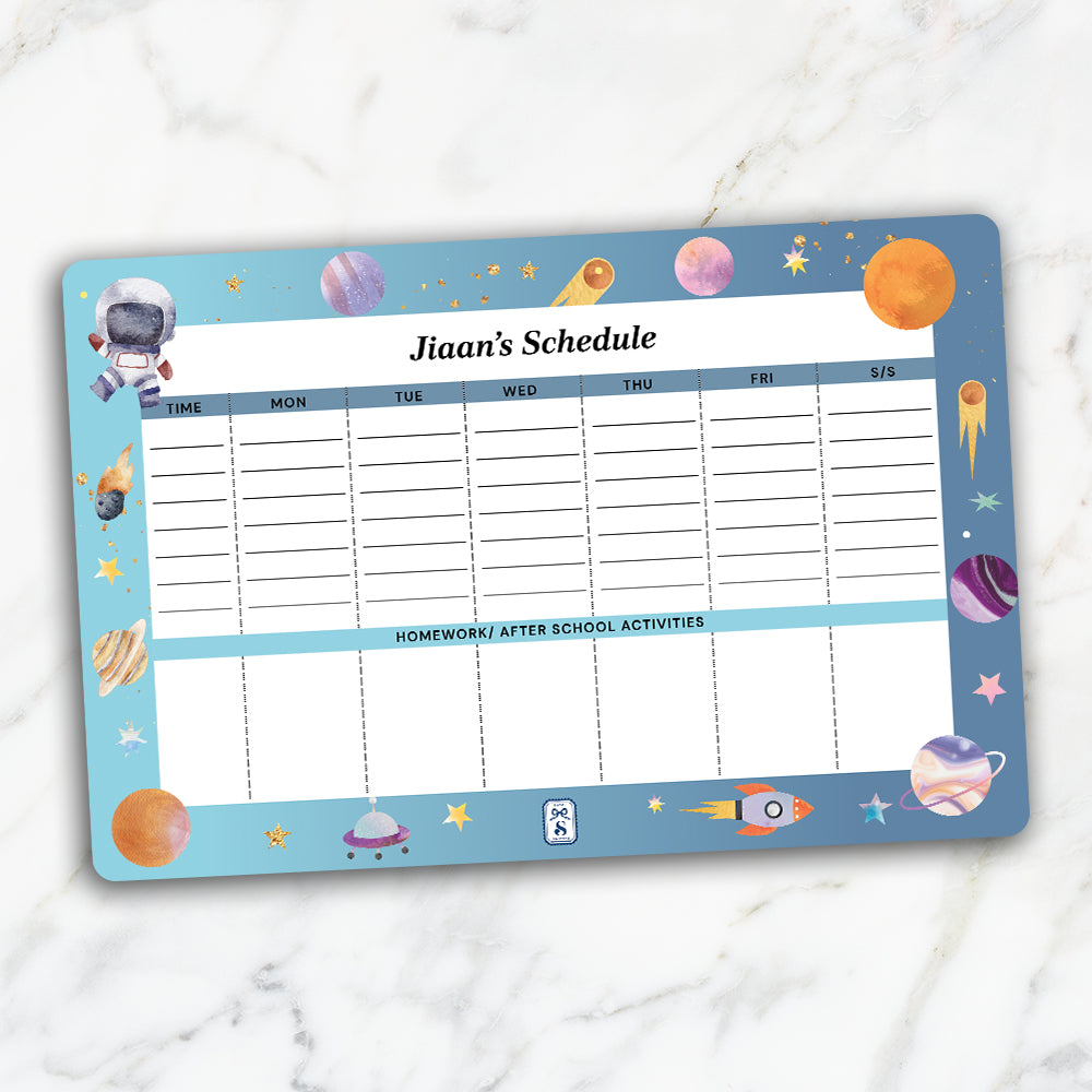 Lil Astronaut Kids Schedule Planner