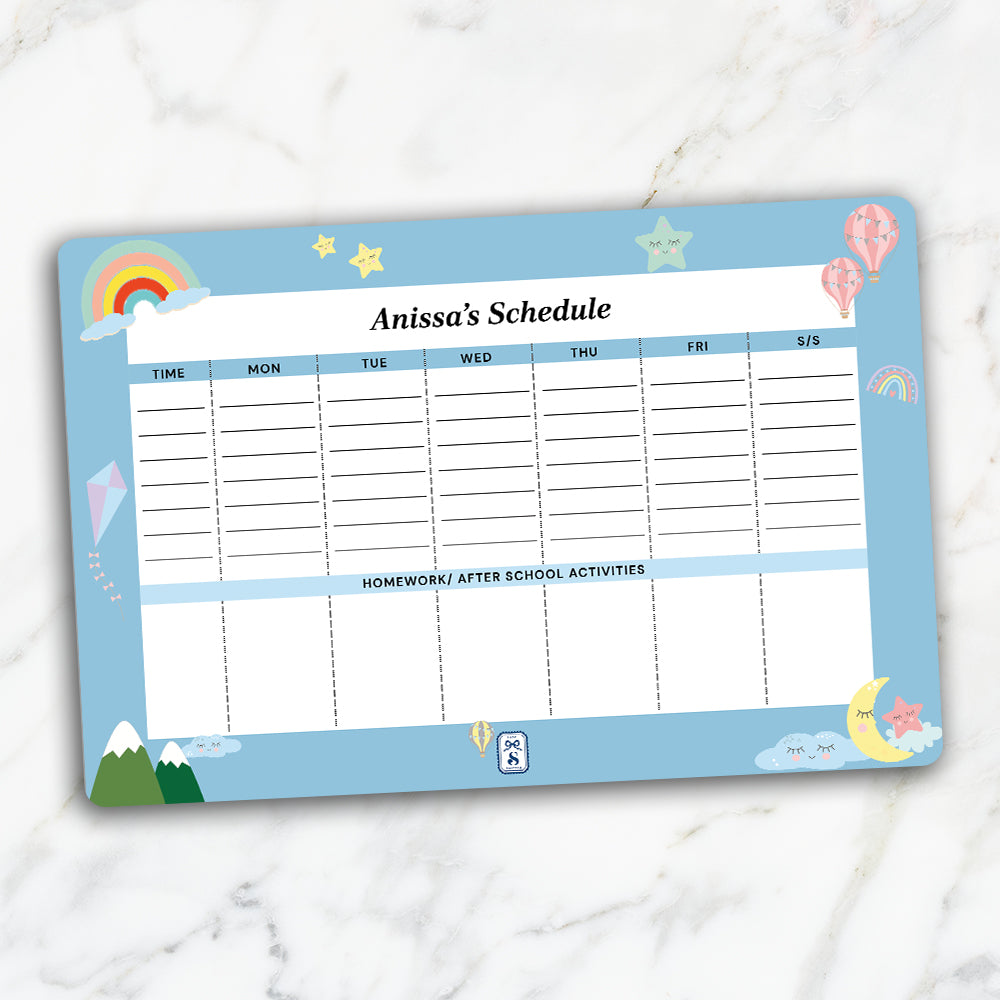 Rainbow Magic Kids Schedule Planner