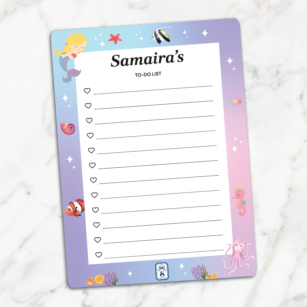 Lil Mermaid Kids To-Do List