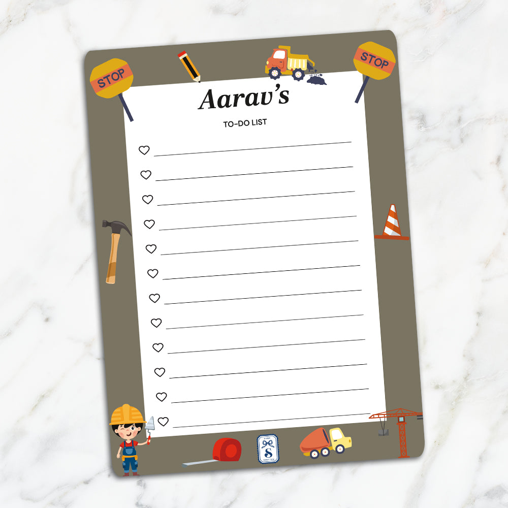Little Builder Kids To-Do List