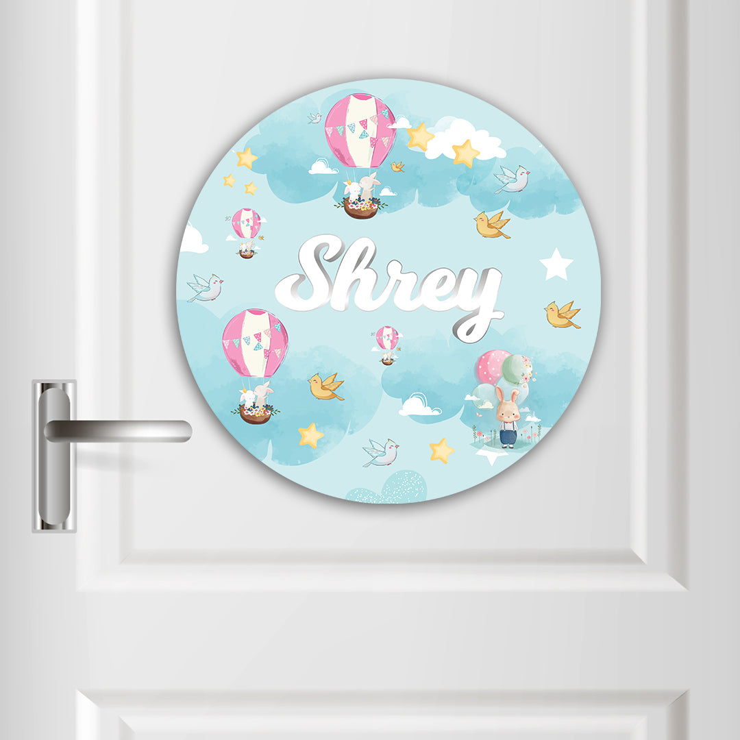 Lil Forest Friends Name Plate (Round)