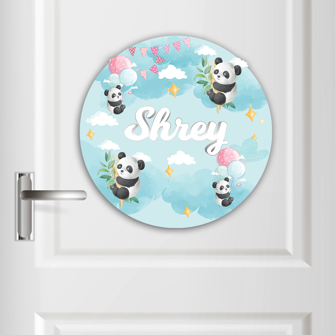 Lil Forest Friends Name Plate (Round)