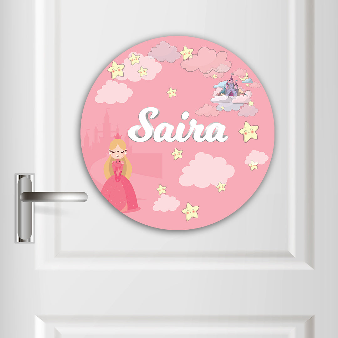 Princess Name Plate (Round)