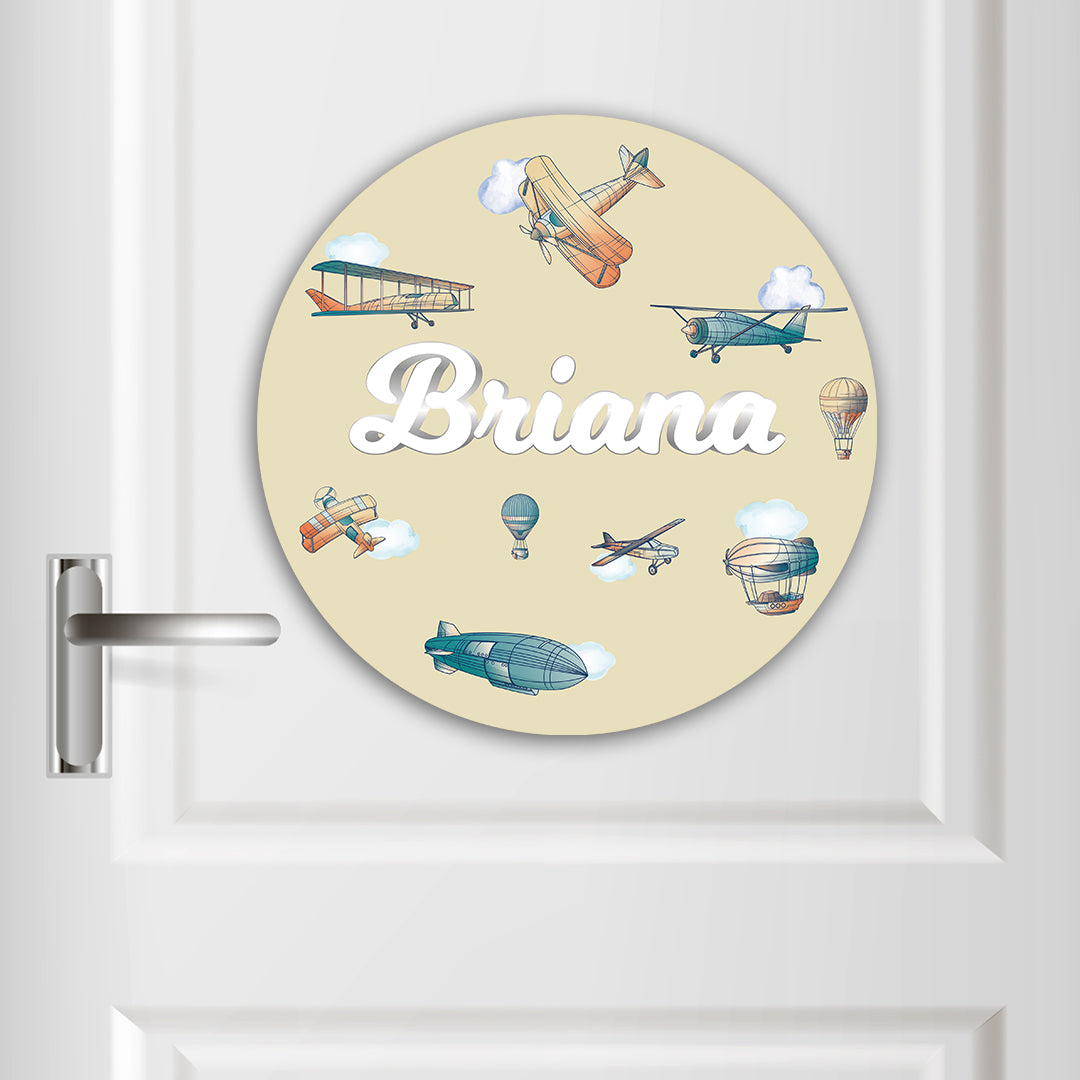 Transport Name Plate (Round)